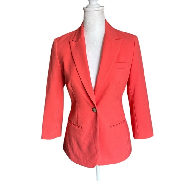Ivanka Trump Women's Coral Blazer w/Gold Buttons Size 2 - Picture 1 of 17